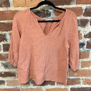 Sam and Lavi size small orange top